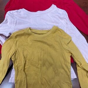 Old Navy Kids Long Sleeve Tees - Red, Pink, and Gold